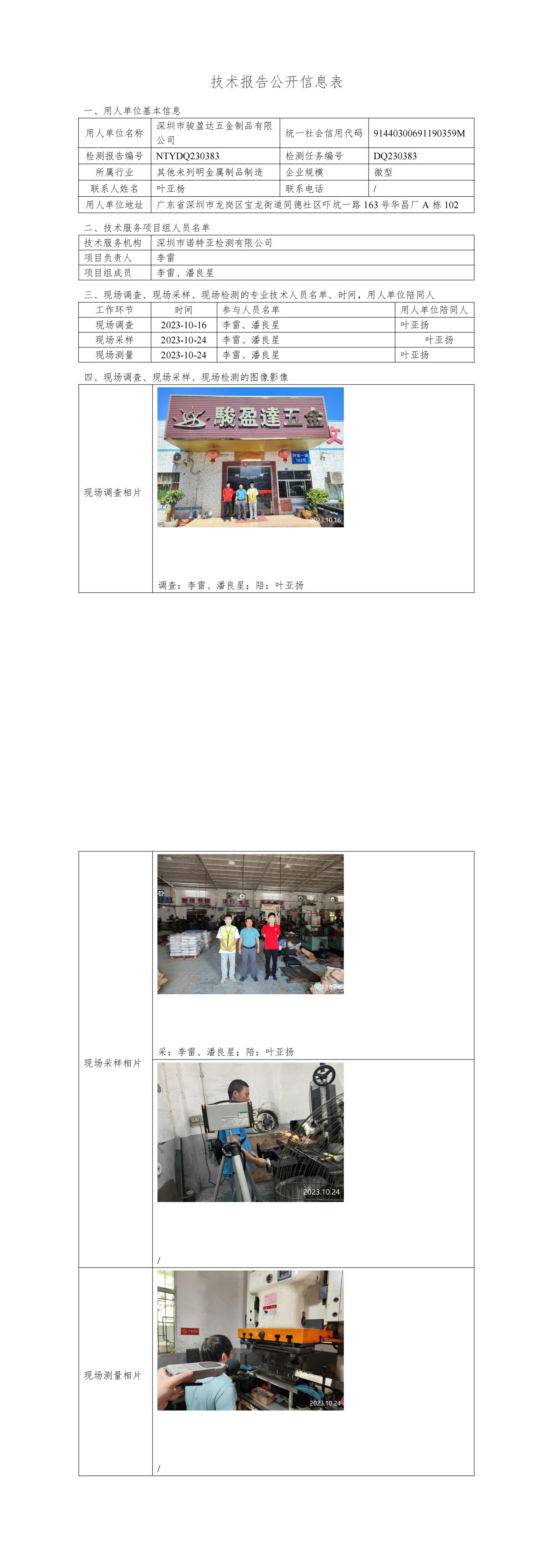 NTYDQ230383深圳市駿盈達五金制品有限公司