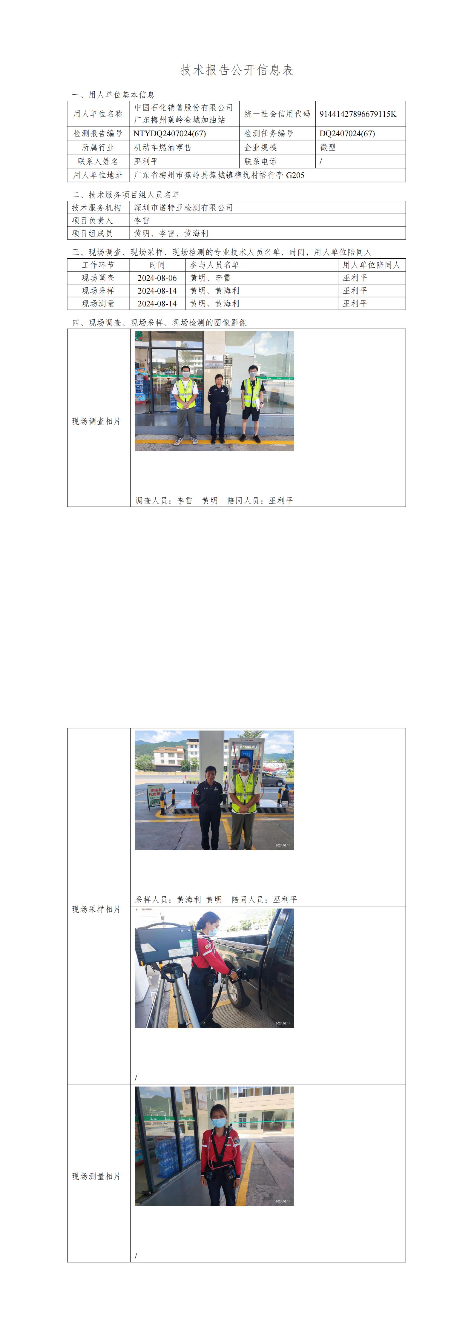 NTYDQ2407024  (67)-中國石化銷售股份有限公司廣東梅州蕉嶺金城加油站