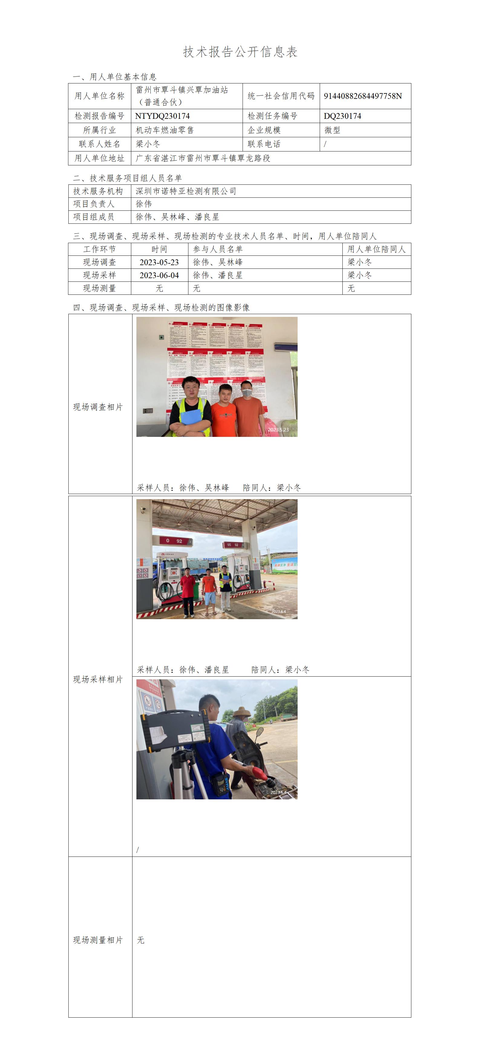 NTYDQ230174-雷州市覃斗鎮(zhèn)興覃加油站（普通合伙）